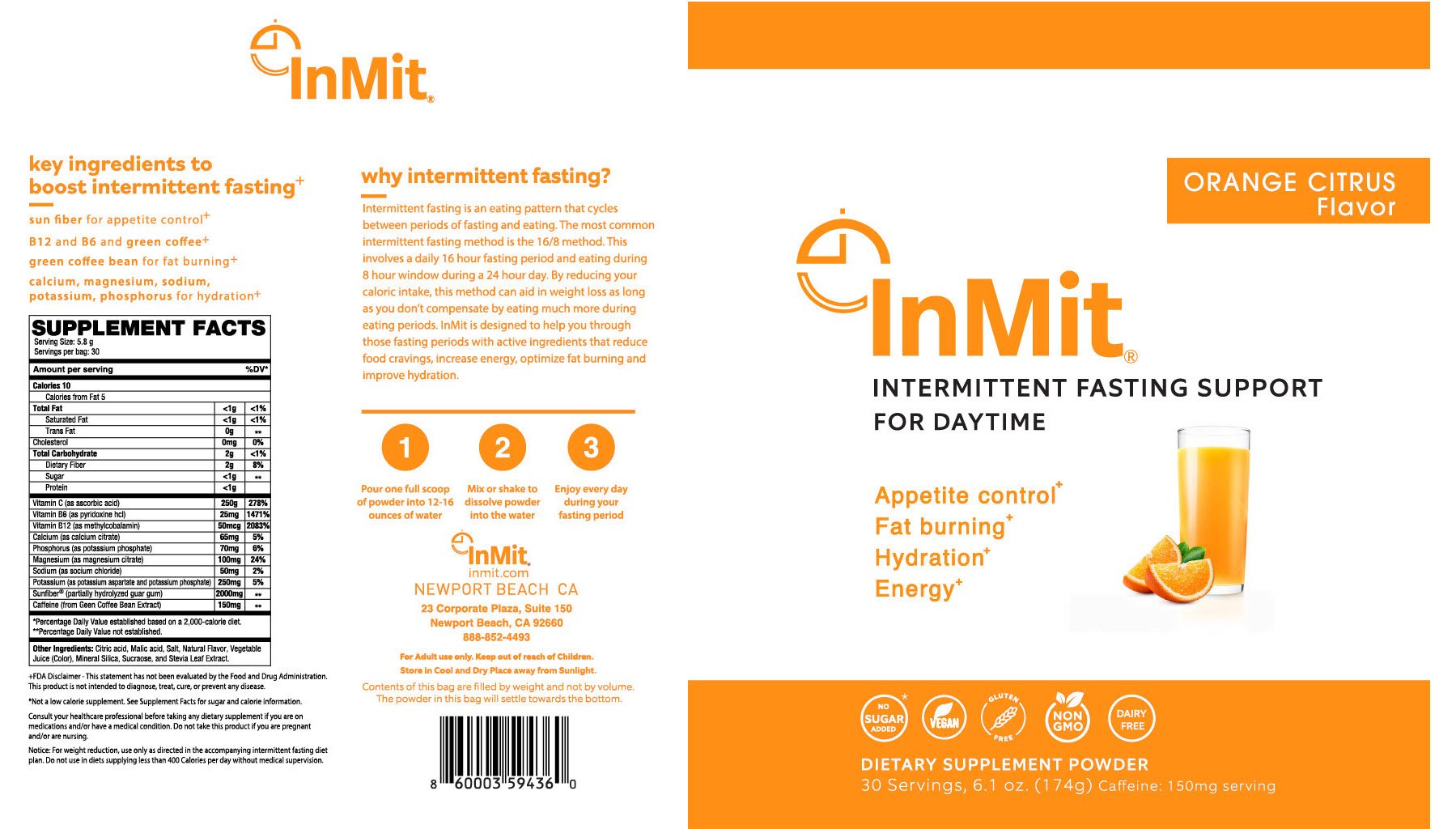 Inmit Orange Citrus Ingredients